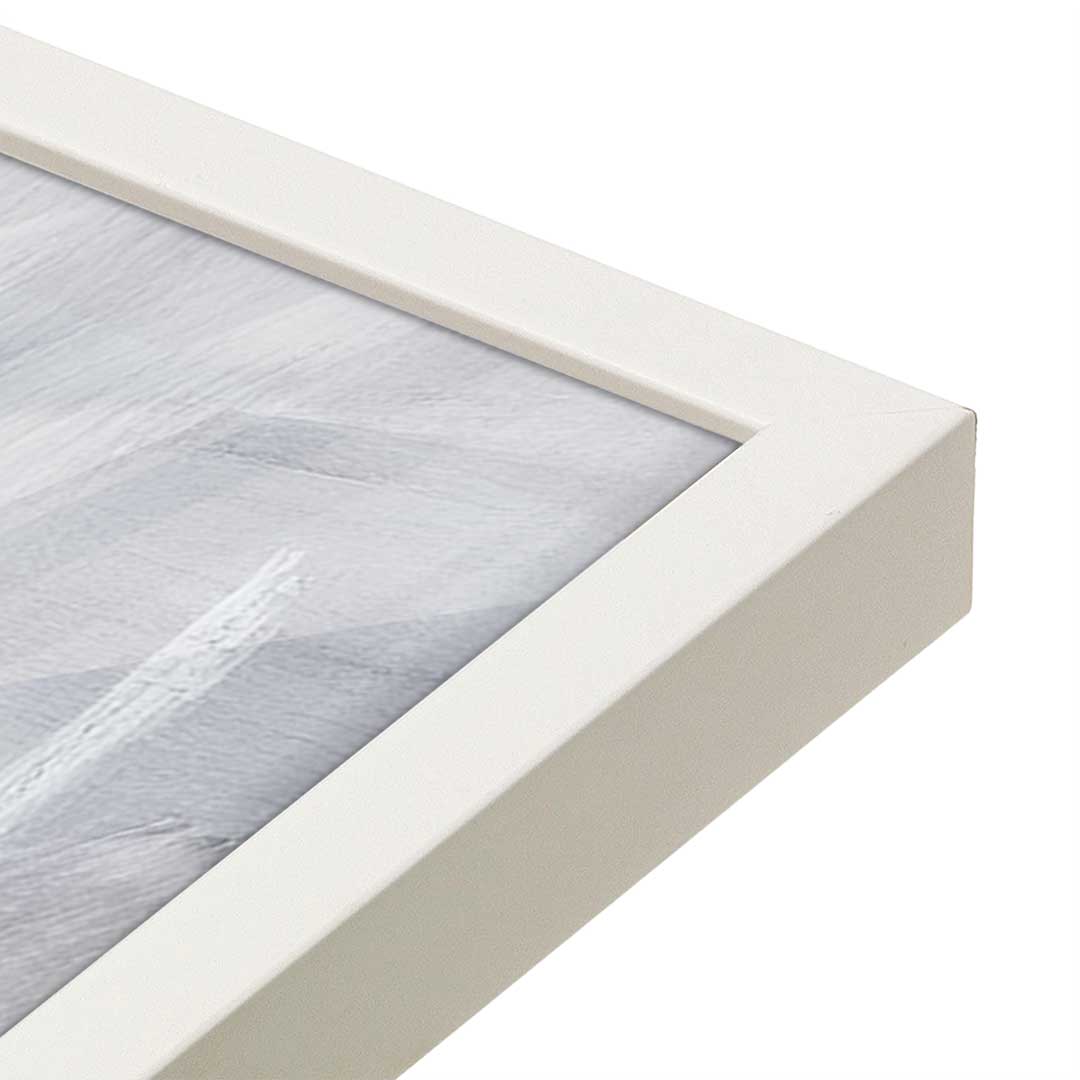 [Color:Opaque White], Picture of art in a Opaque White frame at an angle