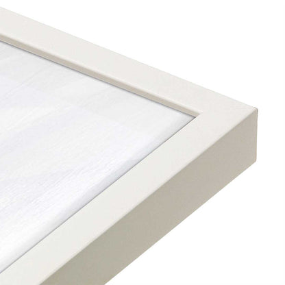 [Color:Opaque White], Picture of art in a Opaque White frame at an angle