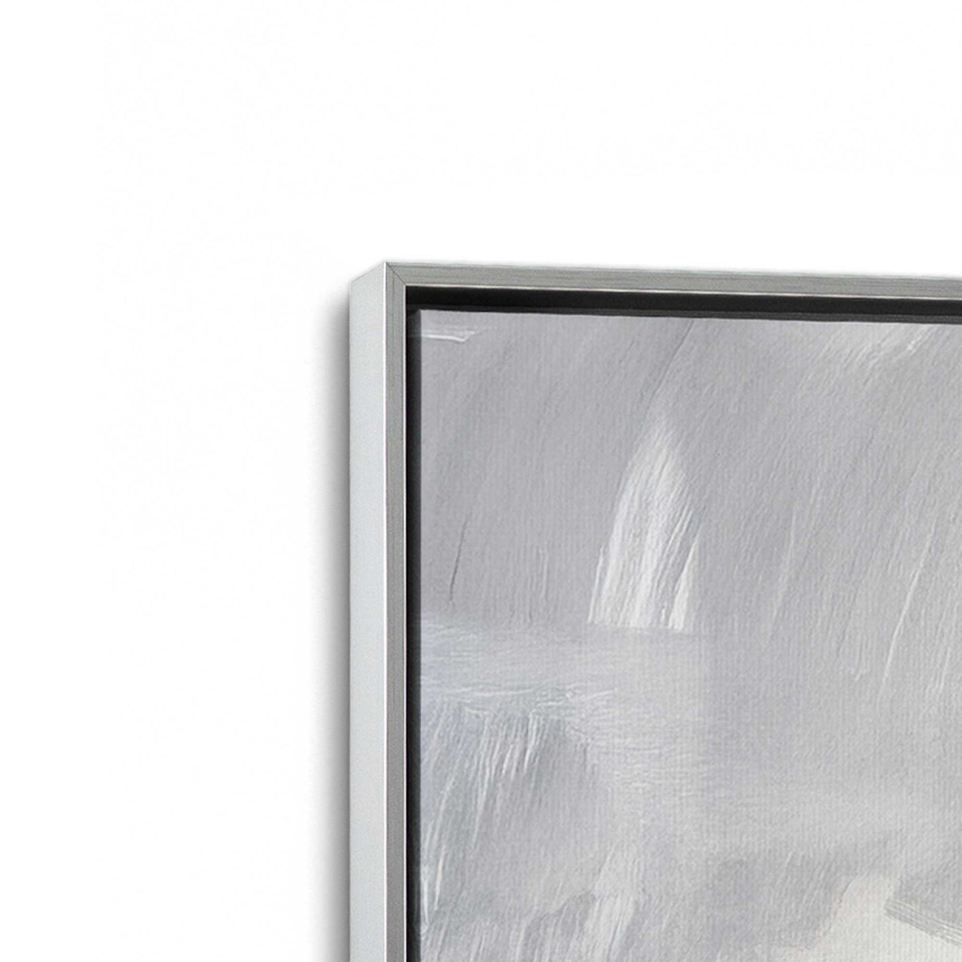 [Color:Polished Chrome], Picture of art in a Polished Chrome frame at an angle