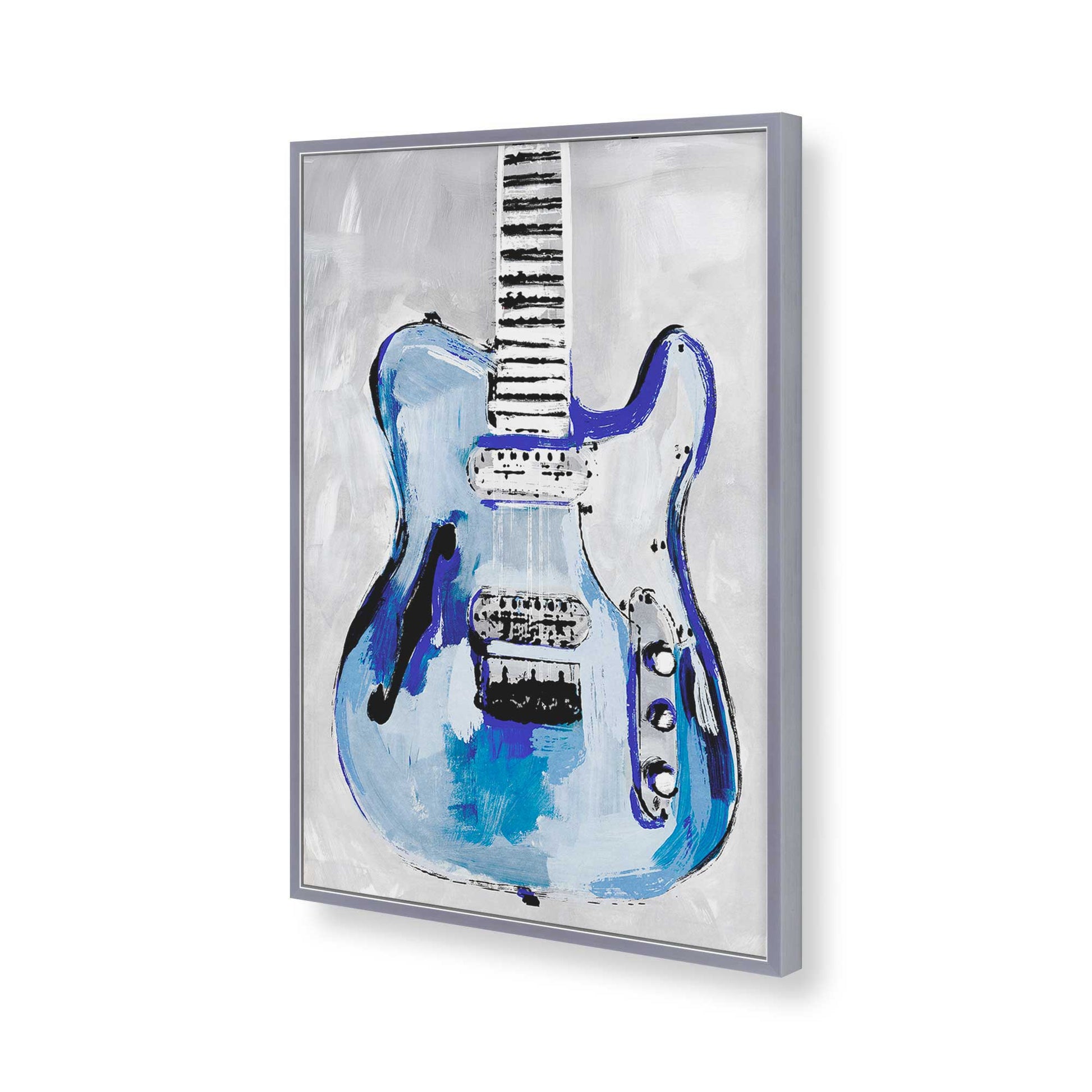 [Color:Polished Chrome], Picture of art in a Polished Chrome frame of the corner