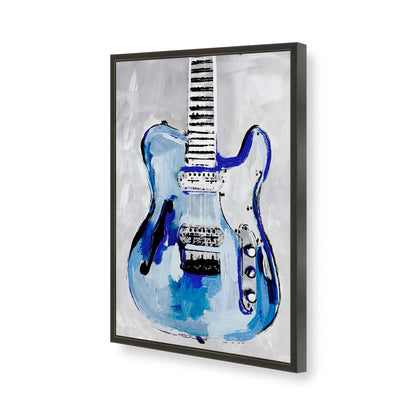 [Color:Satin Black], Picture of art in a Satin Black frame of the corner
