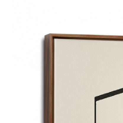 [Color:Walnut], Picture of art in a Walnut frame at an angle