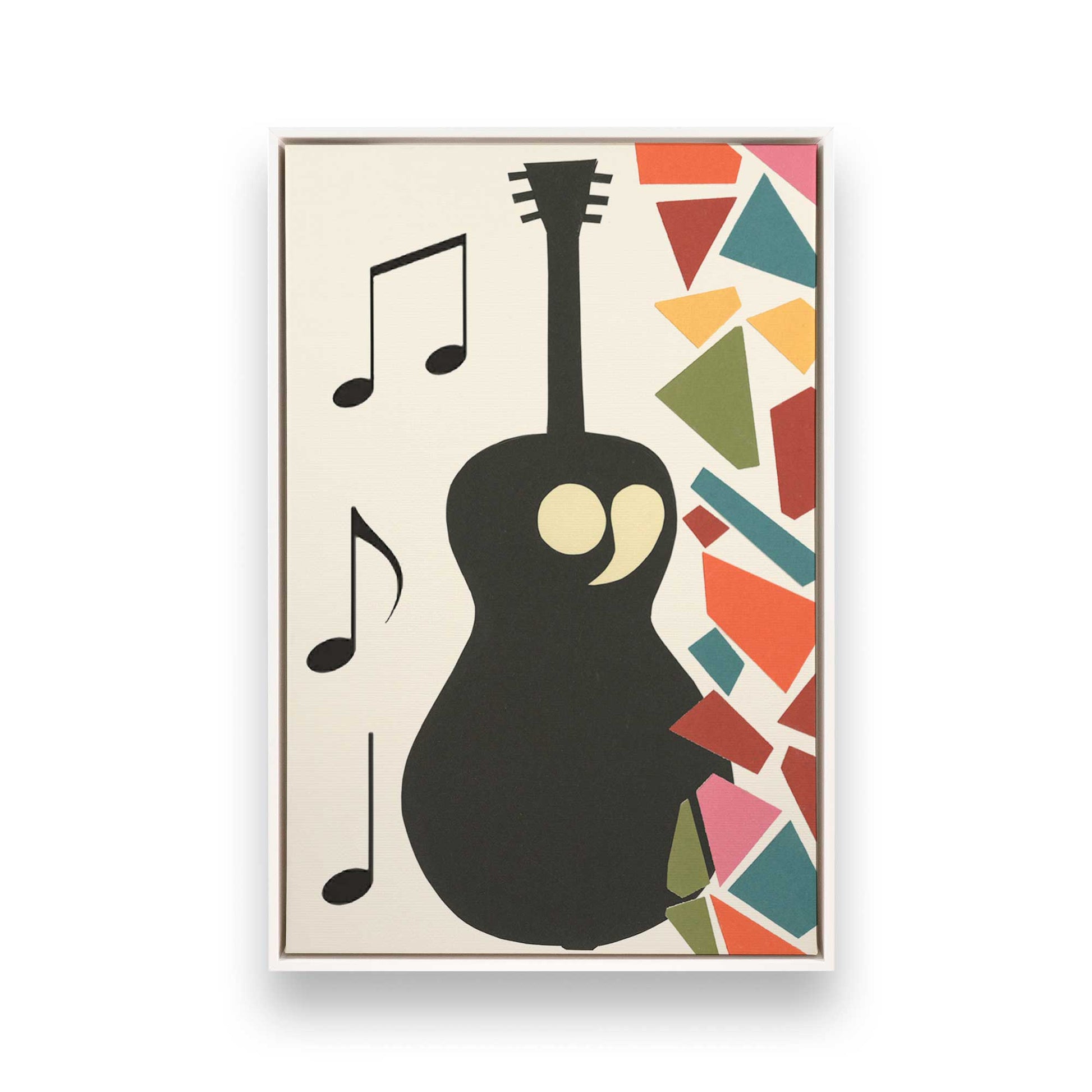 [Color:Opaque White], Picture of art in a White frame