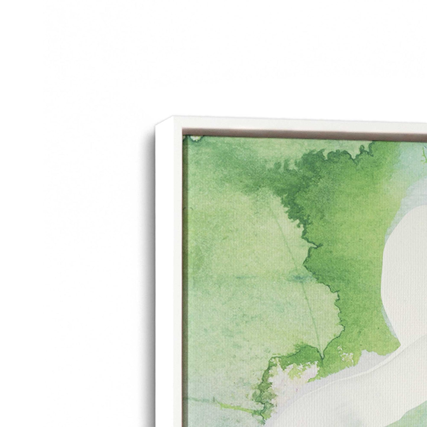 [Color:Opaque White], Picture of art in a White frame at an angle