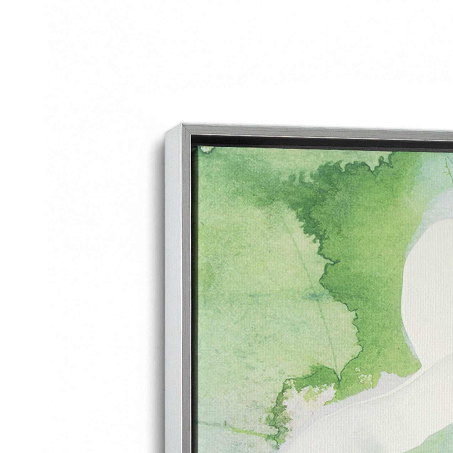 [Color:Polished Chrome], Picture of art in a Polished Chrome frame at an angle