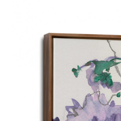 [Color:Walnut], Picture of art in a Walnut frame at an angle