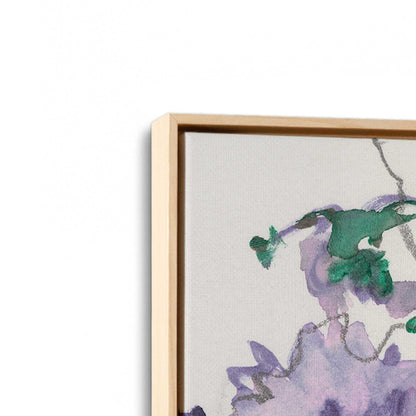 [Color:American Maple], Picture of art in a American Maple frame at an angle