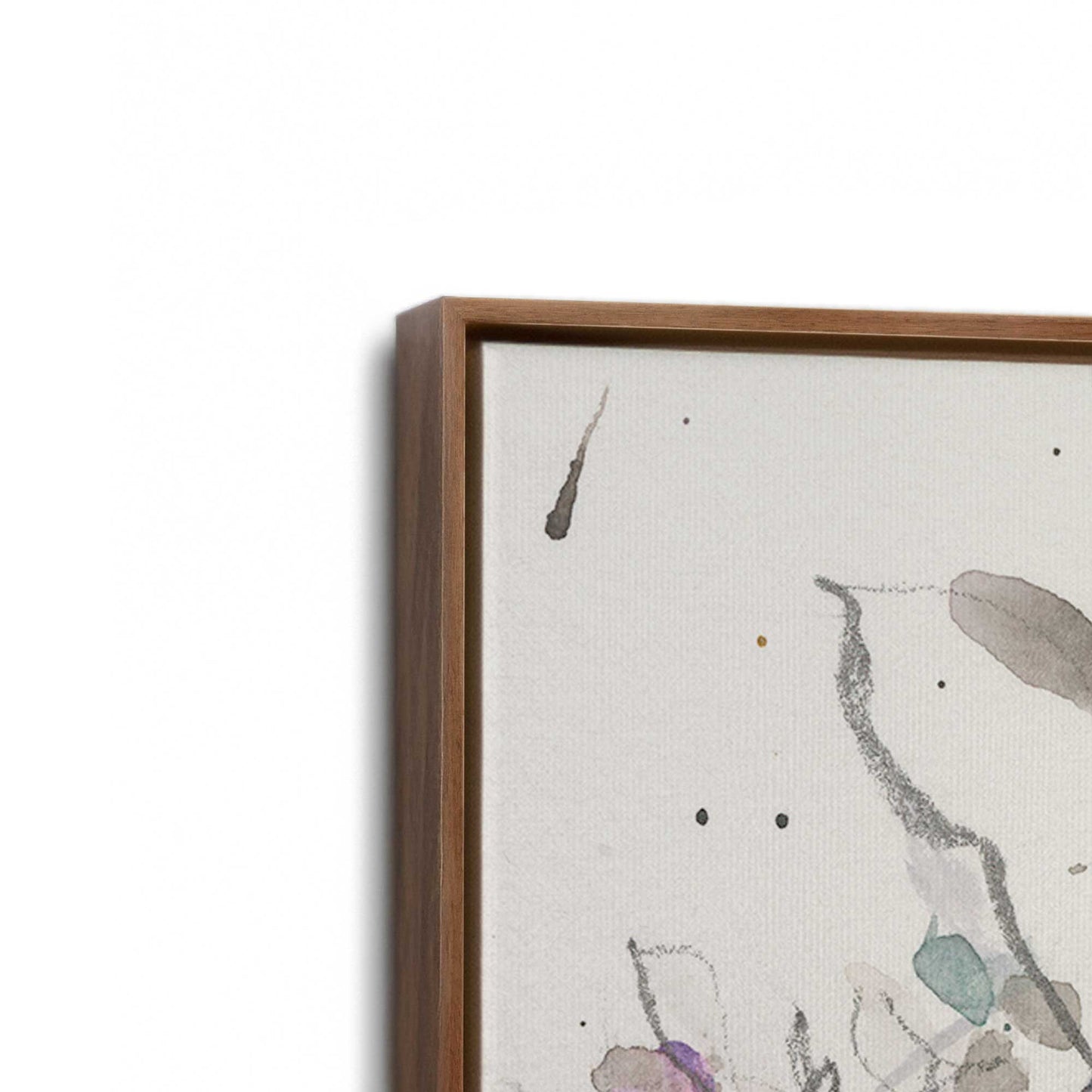 [Color:Walnut], Picture of art in a Walnut frame at an angle