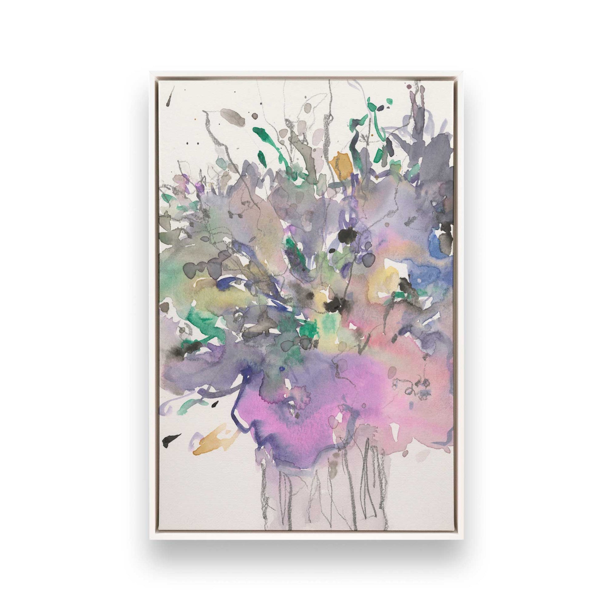 [Color:Opaque White], Picture of art in a White frame