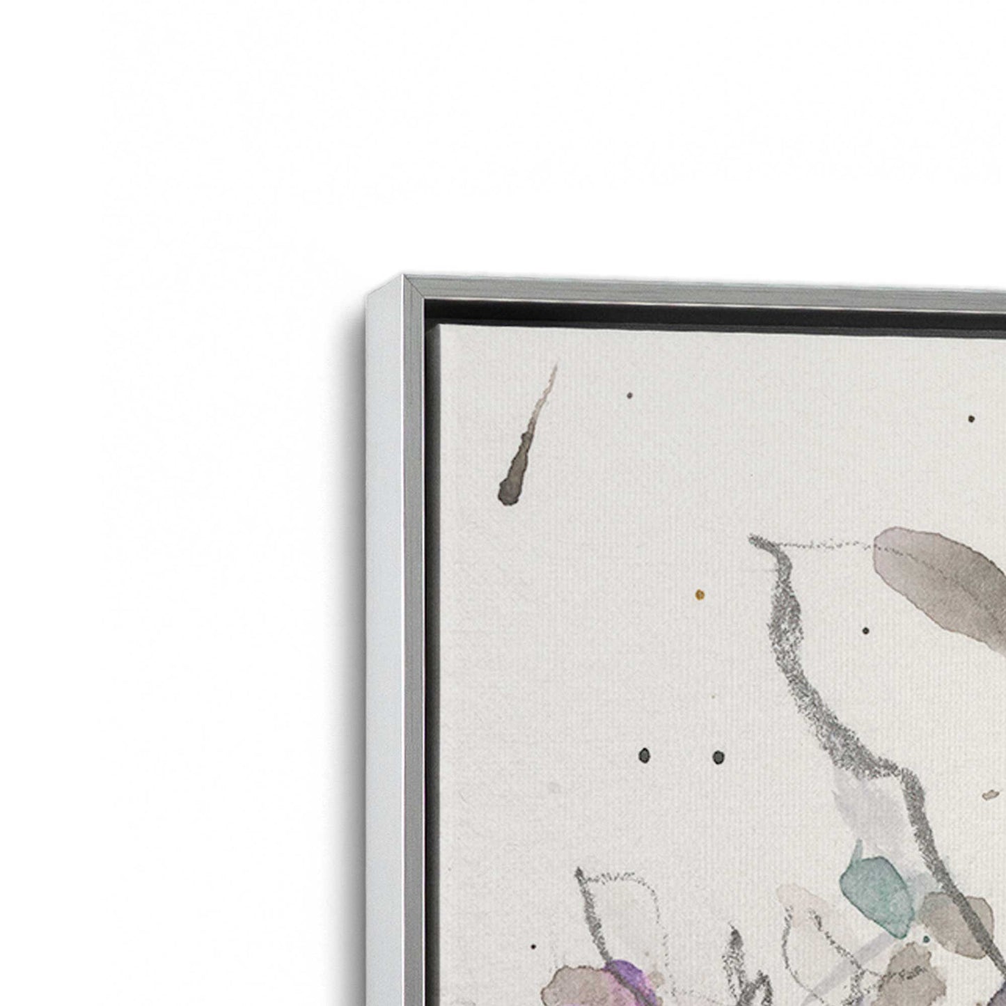 [Color:Polished Chrome], Picture of art in a Polished Chrome frame at an angle