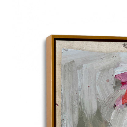 [Color:Polished Gold], Picture of art in a Polished Gold frame at an angle