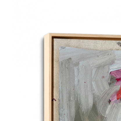[Color:American Maple], Picture of art in a American Maple frame at an angle