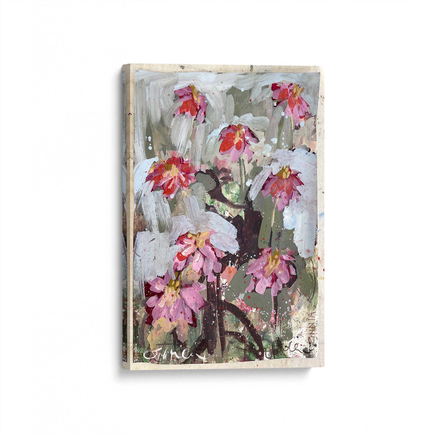 [Color:Stretched Canvas], Picture of art at an angle