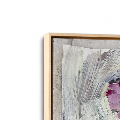 [Color:American Maple], Picture of art in a American Maple frame at an angle