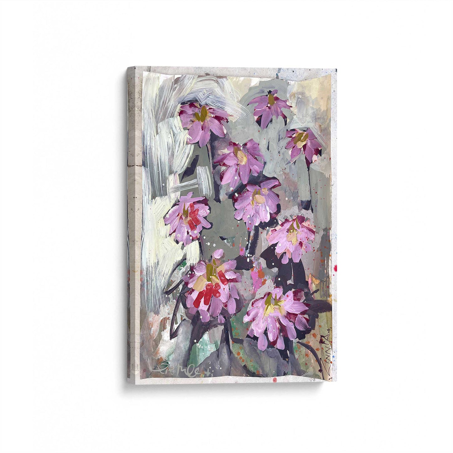 [Color:Stretched Canvas], Picture of art at an angle