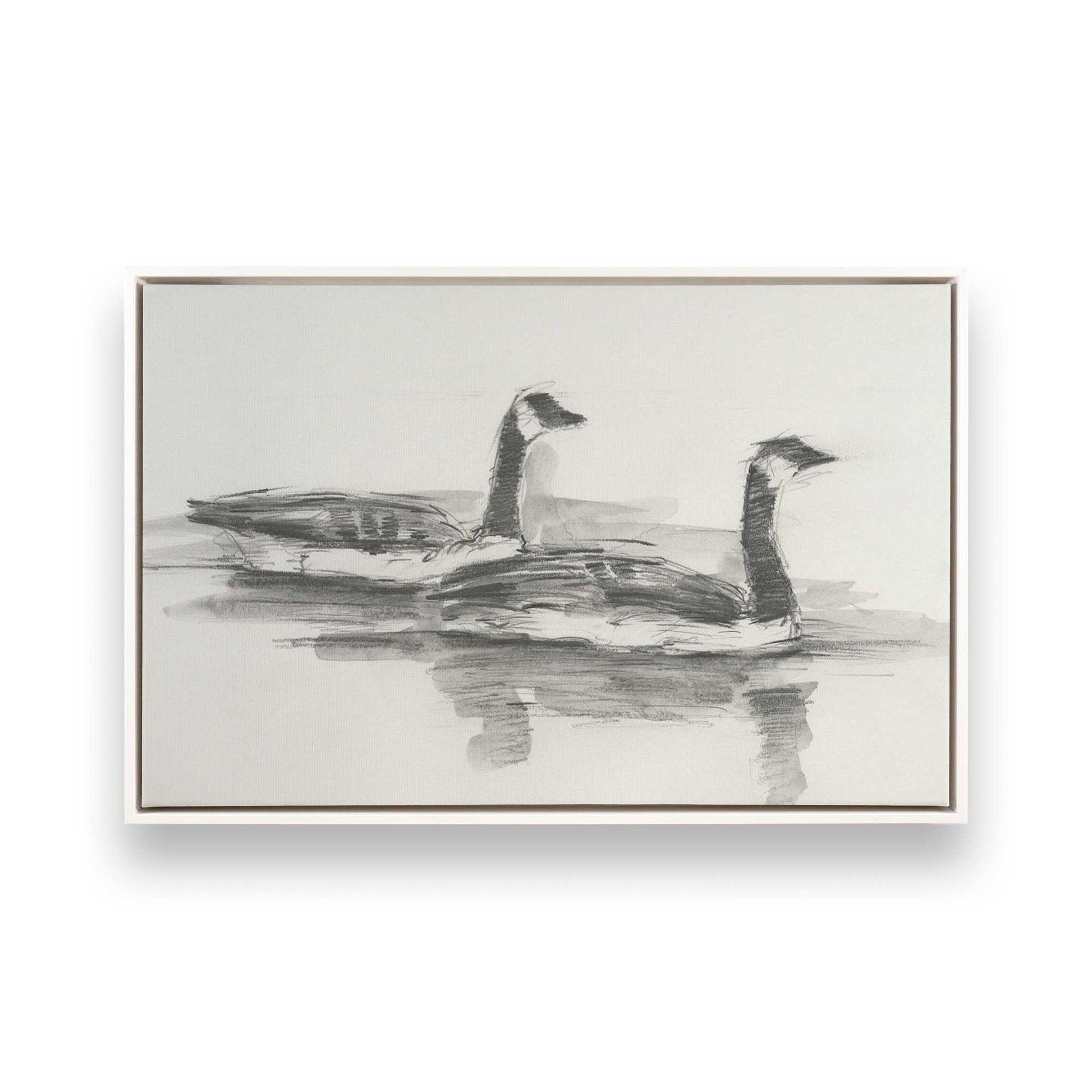 [Color:Opaque White], Picture of art in a White frame