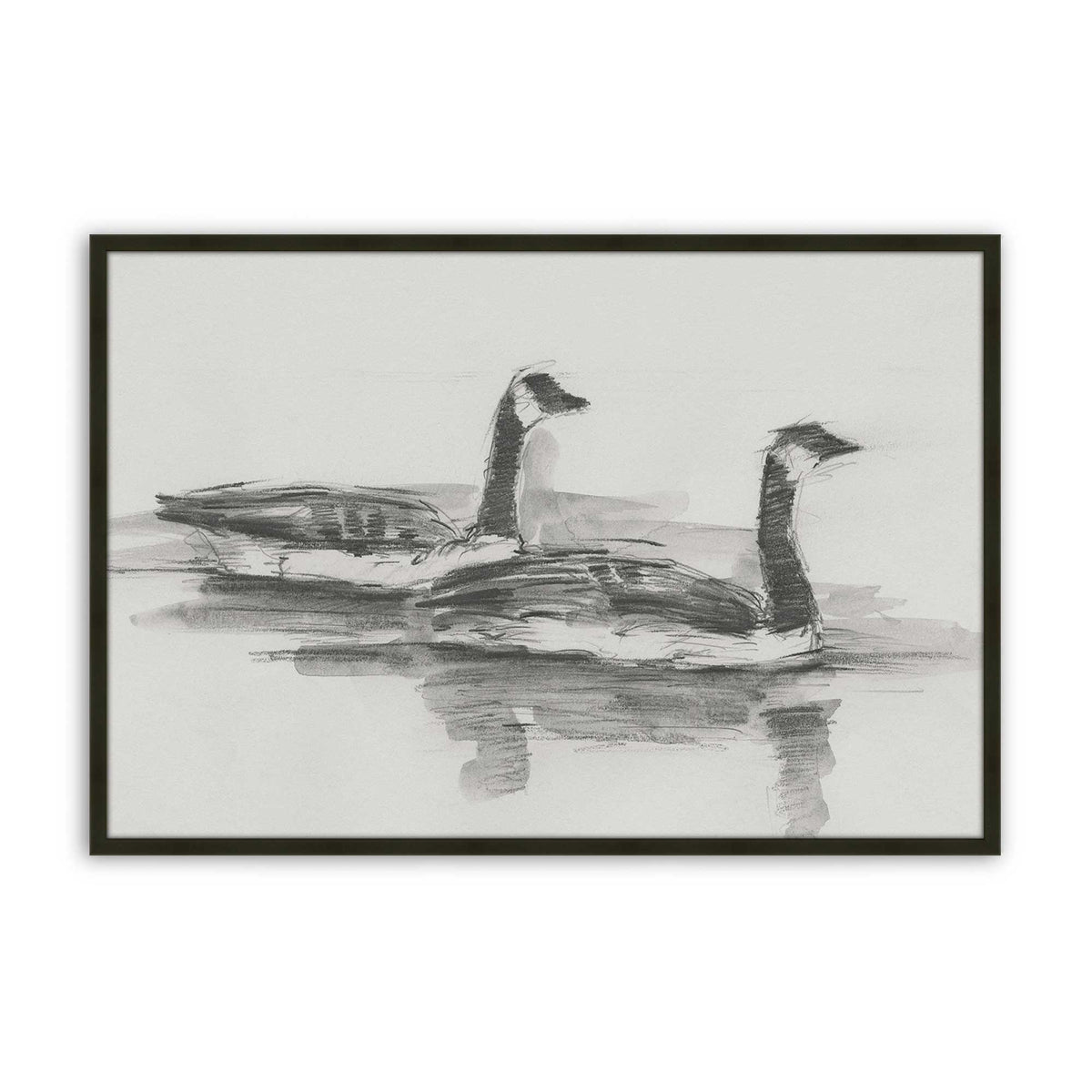[Color:Satin Black], Picture of art in a Satin Black frame