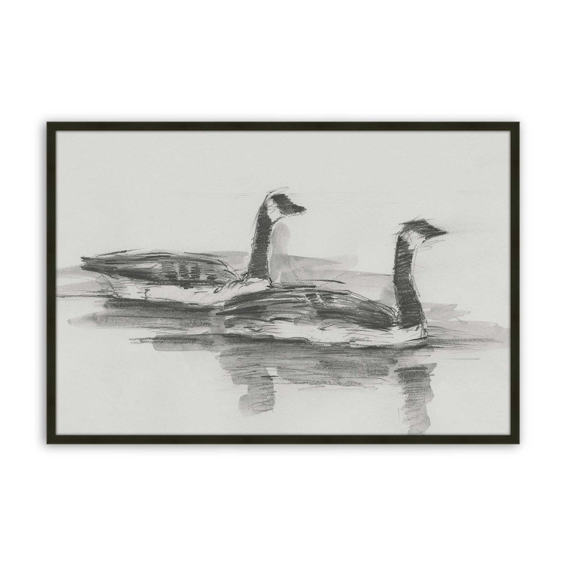 [Color:Satin Black], Picture of art in a Satin Black frame