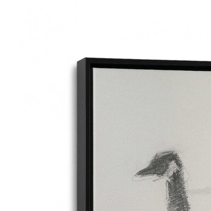 [Color:Satin Black], Picture of art in a Satin Black frame at an angle