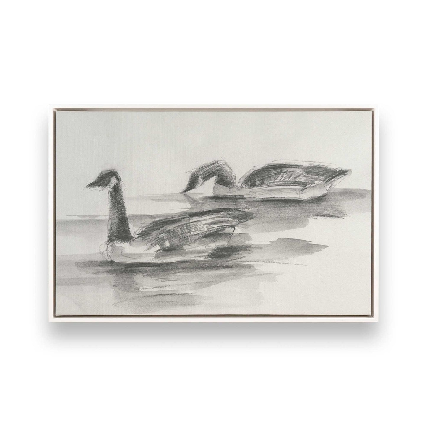 [Color:Opaque White], Picture of art in a White frame