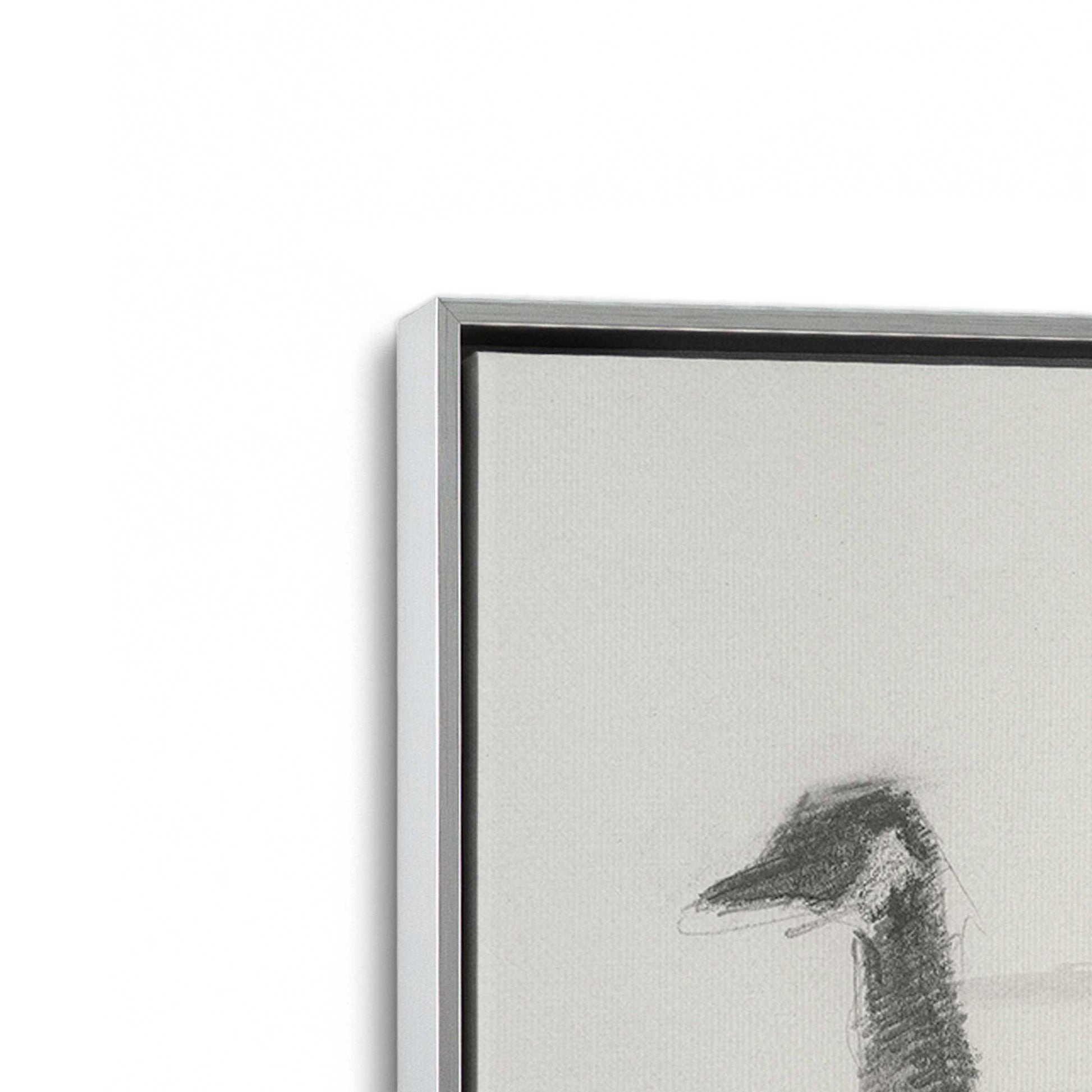 [Color:Polished Chrome], Picture of art in a Polished Chrome frame at an angle