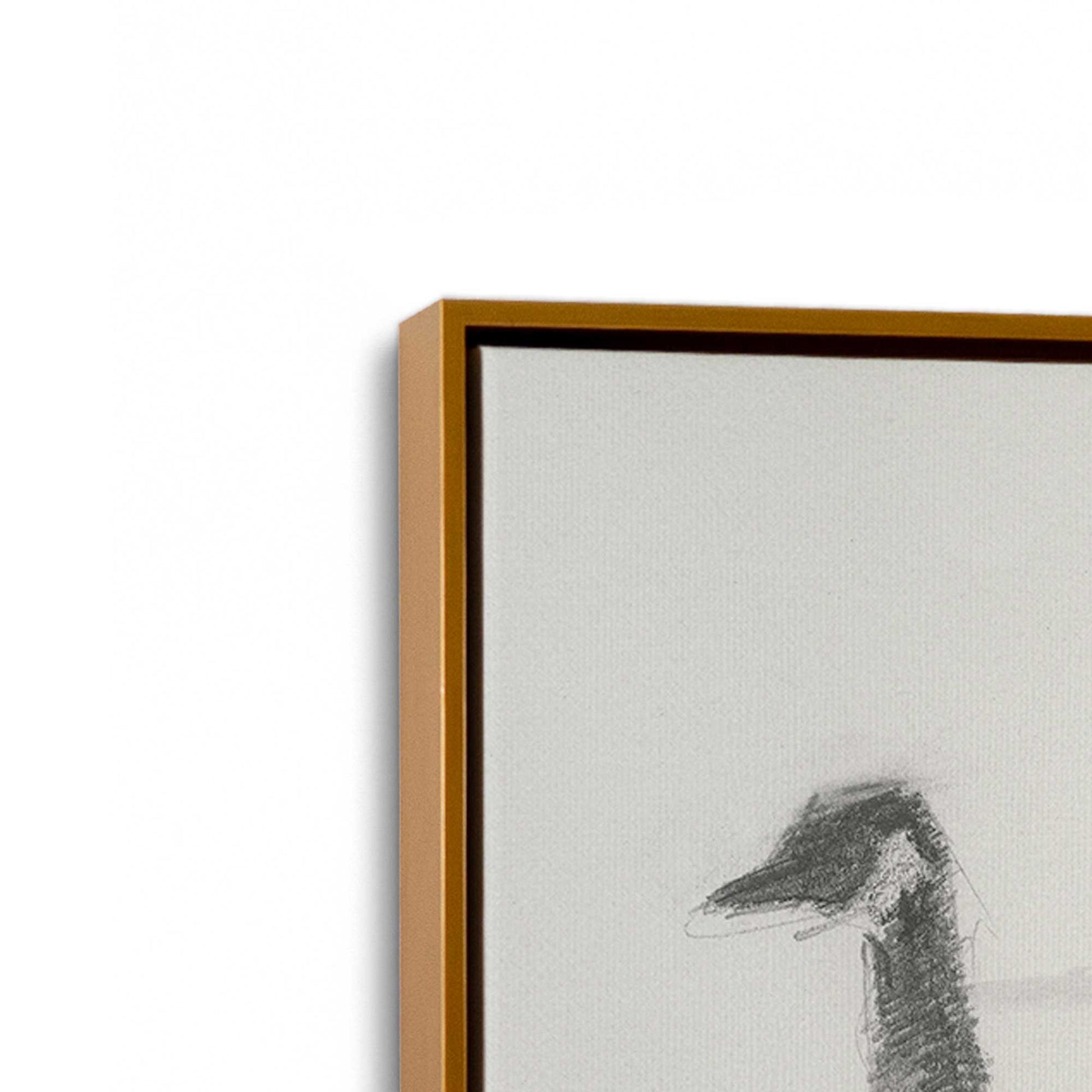 [Color:Polished Gold], Picture of art in a Polished Gold frame at an angle