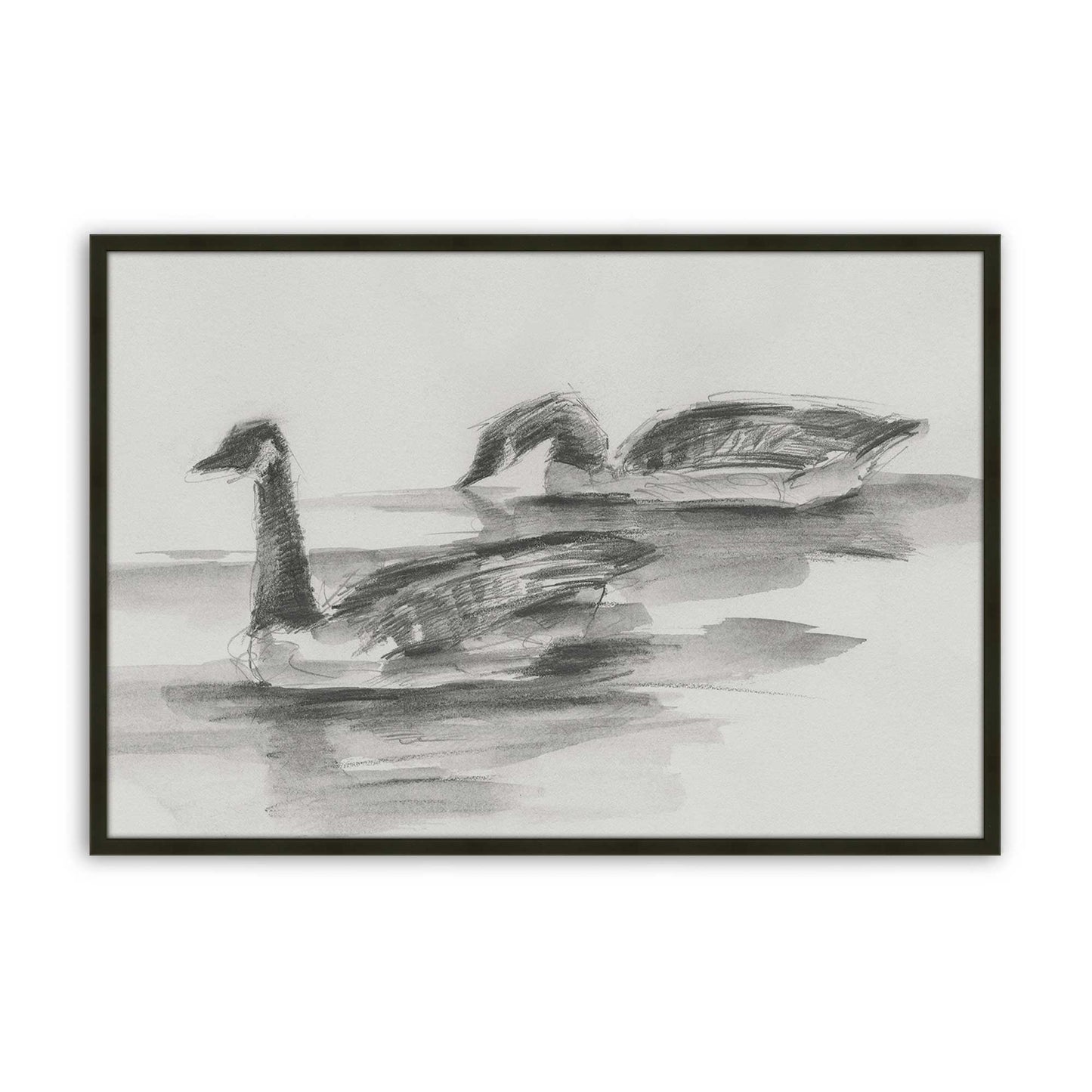 [Color:Satin Black], Picture of art in a Satin Black frame