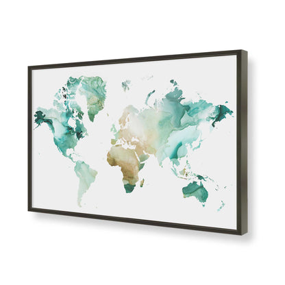 [Color:Satin Black], Picture of art in a Satin Black frame of the corner