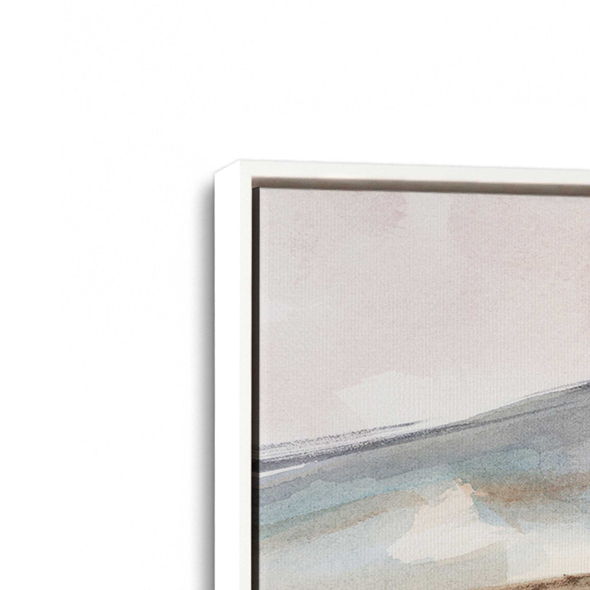 [Color:Opaque White], Picture of art in a White frame at an angle