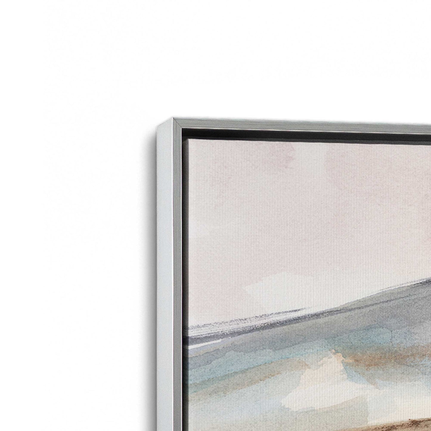 [Color:Polished Chrome], Picture of art in a Polished Chrome frame at an angle