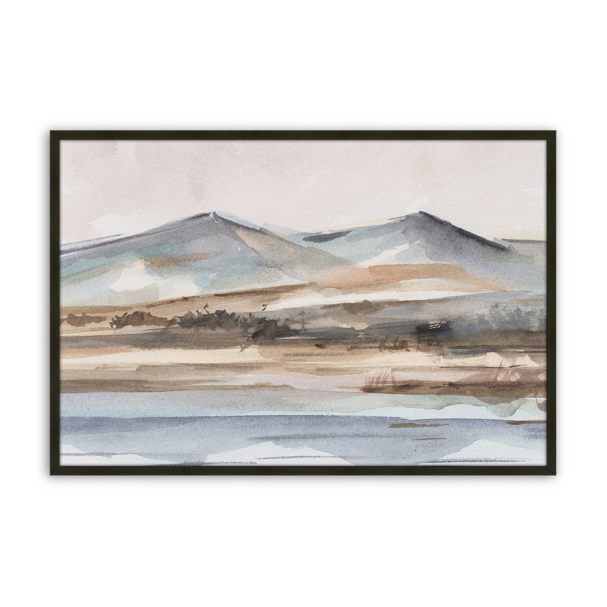 [Color:Satin Black], Picture of art in a Satin Black frame