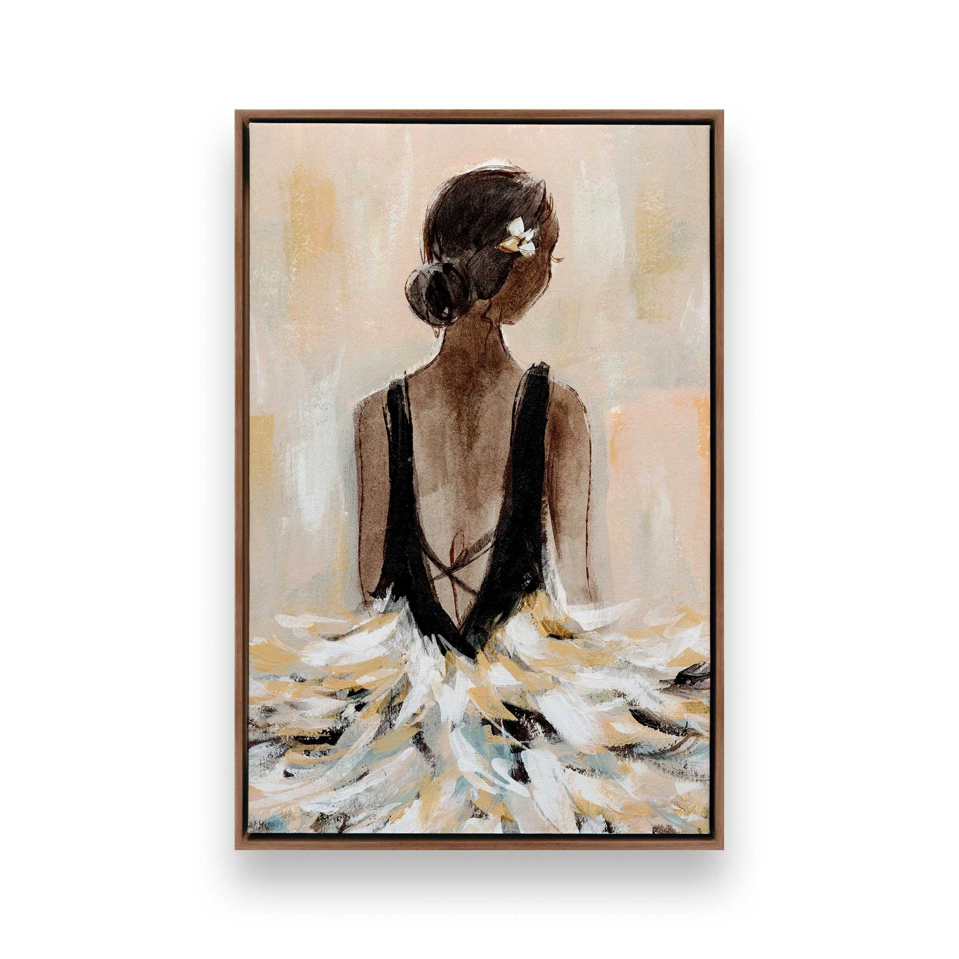 [Color:Walnut], Picture of art in a Walnut frame