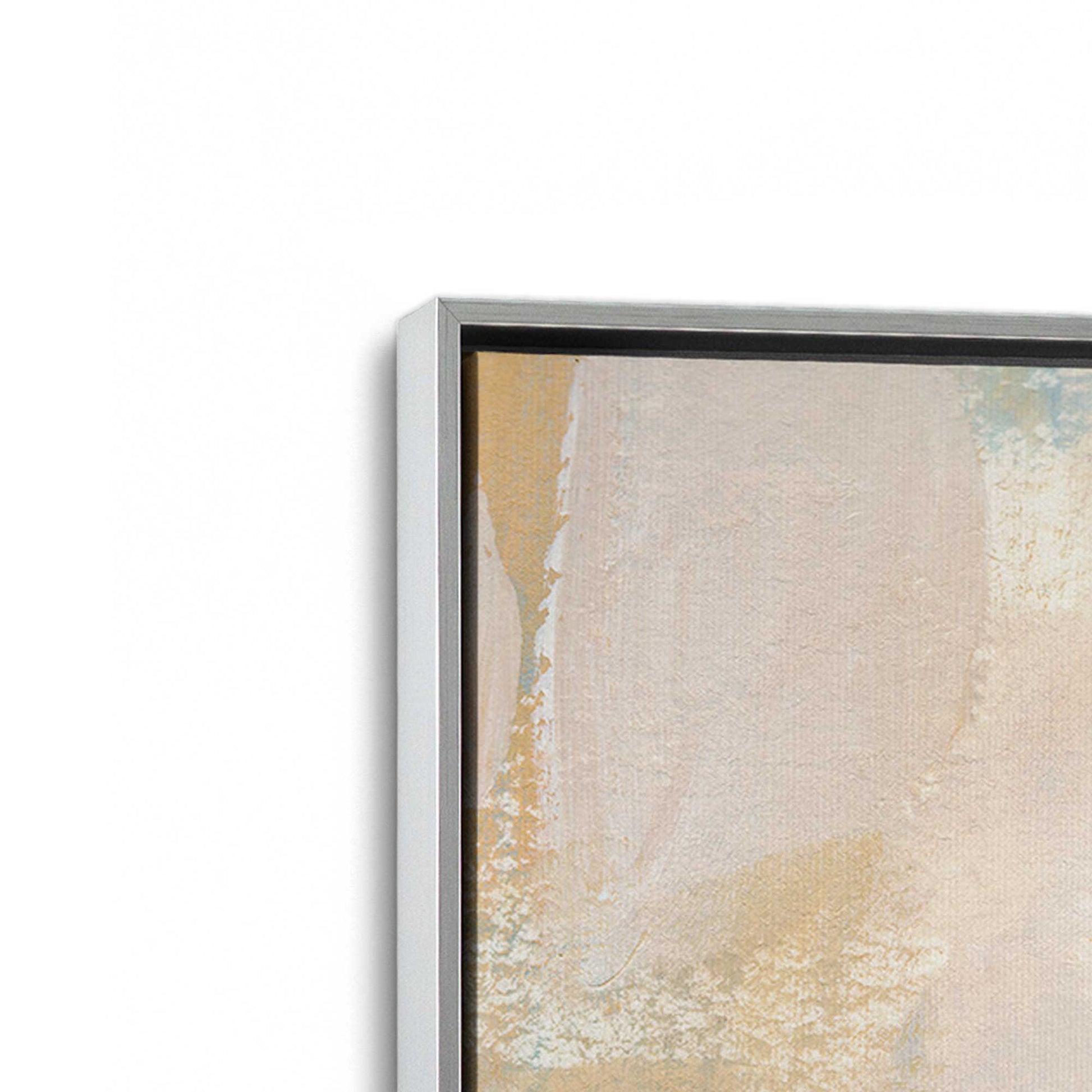 [Color:Polished Chrome], Picture of art in a Polished Chrome frame at an angle