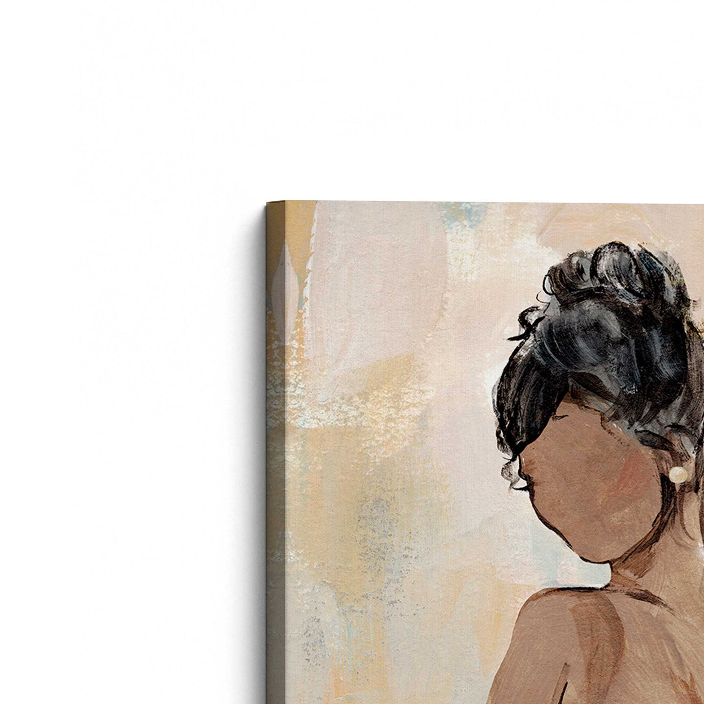 [Color:Stretched Canvas], Picture of the corner of the art