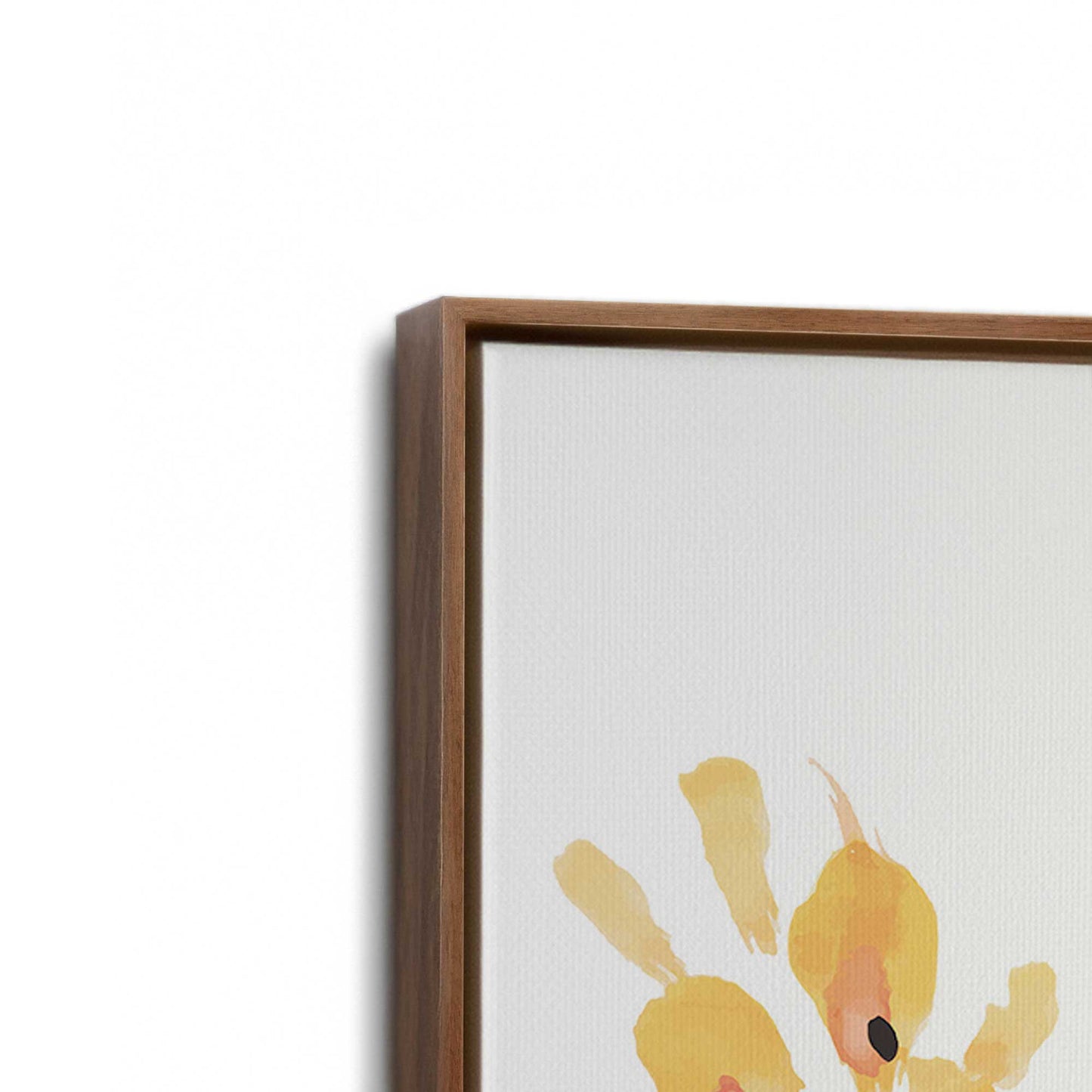 [Color:Walnut], Picture of art in a Walnut frame at an angle