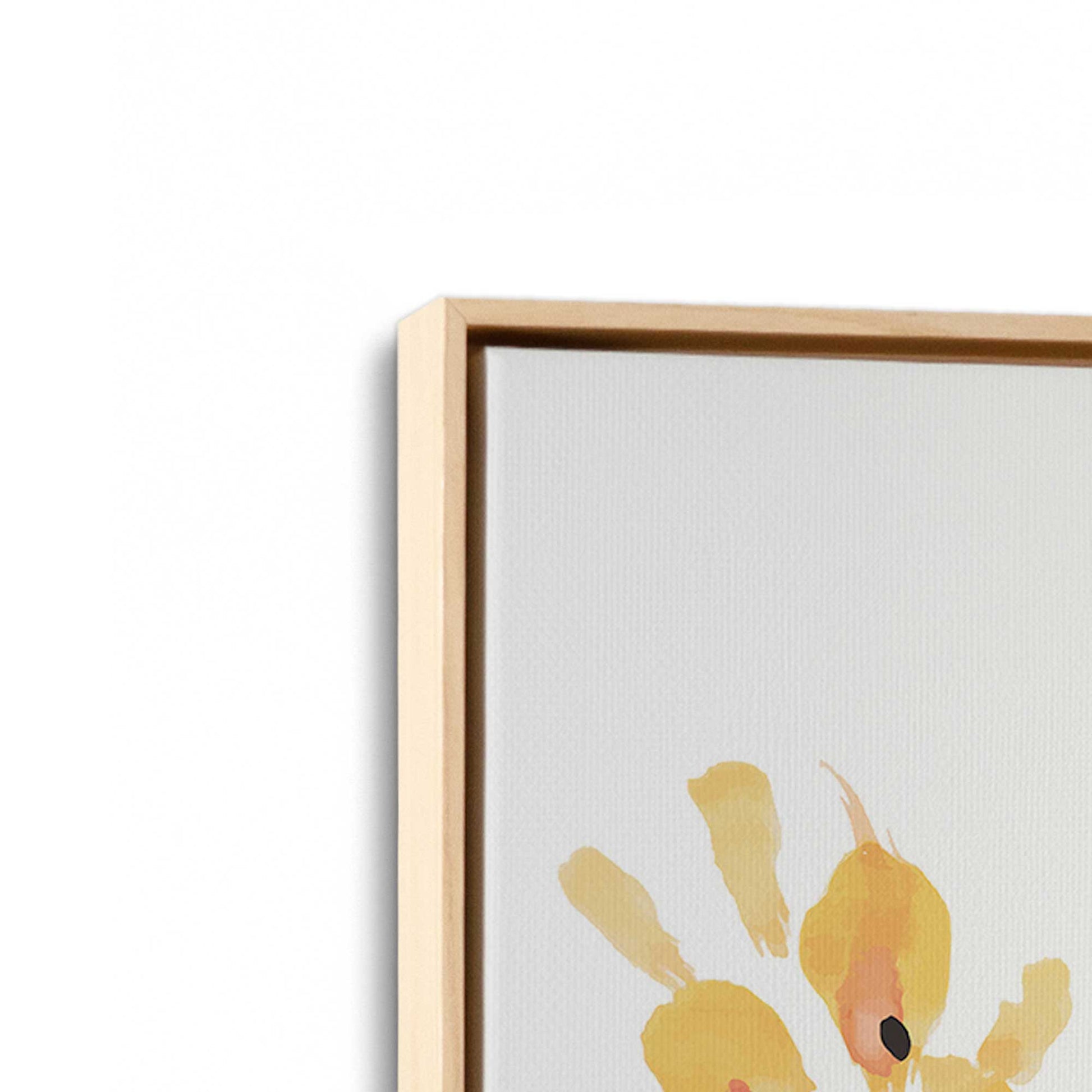[Color:American Maple], Picture of art in a American Maple frame at an angle