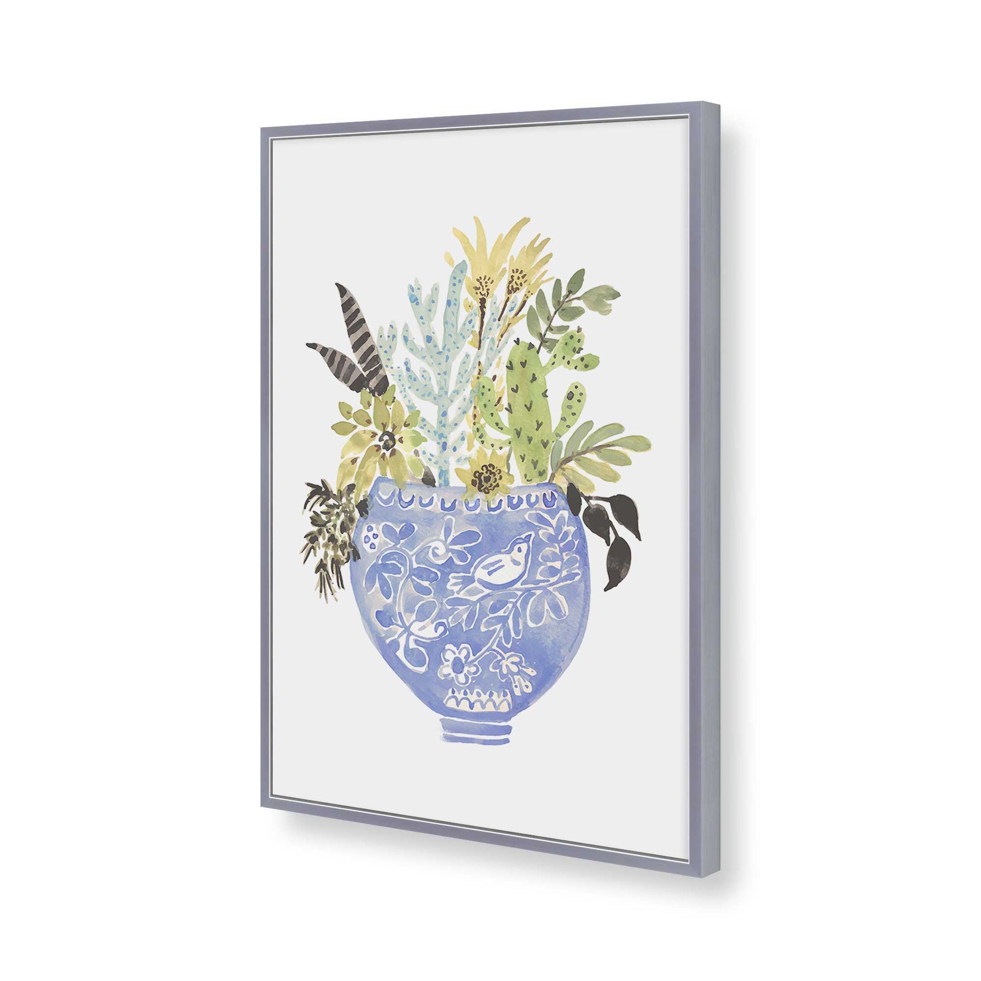 [Color:Polished Chrome], Picture of art in a Polished Chrome frame of the corner