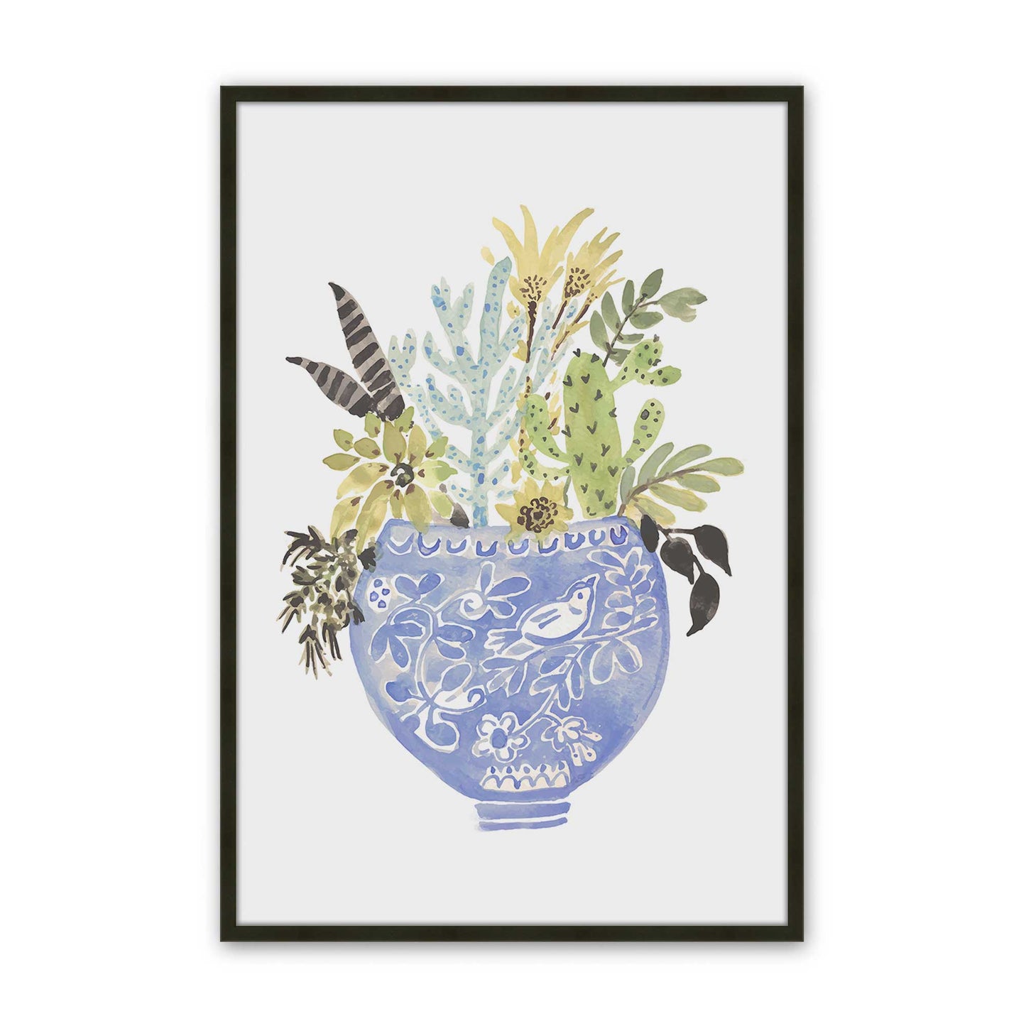 [Color:Satin Black], Picture of art in a Satin Black frame