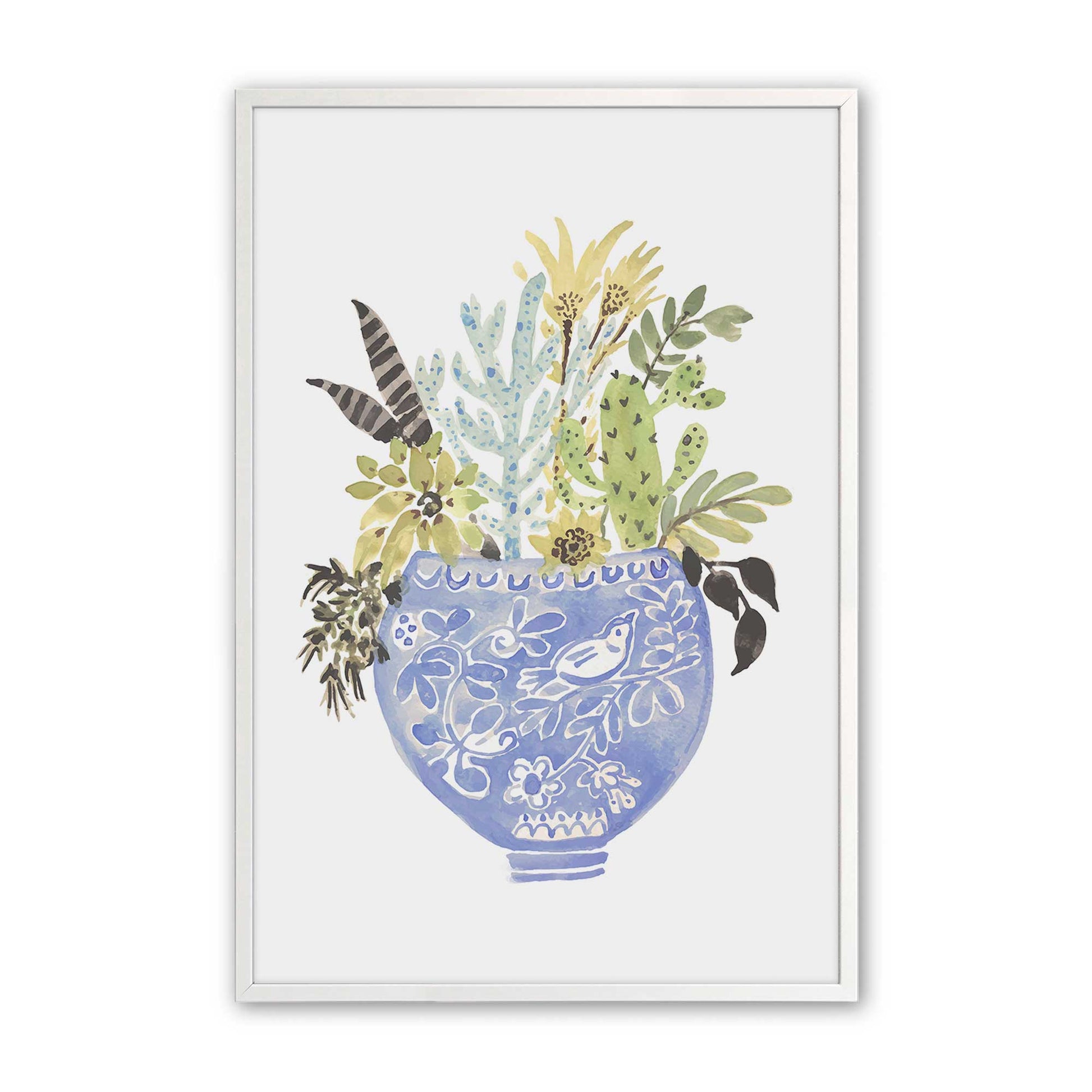 [Color:Opaque White], Picture of art in a Opaque White frame