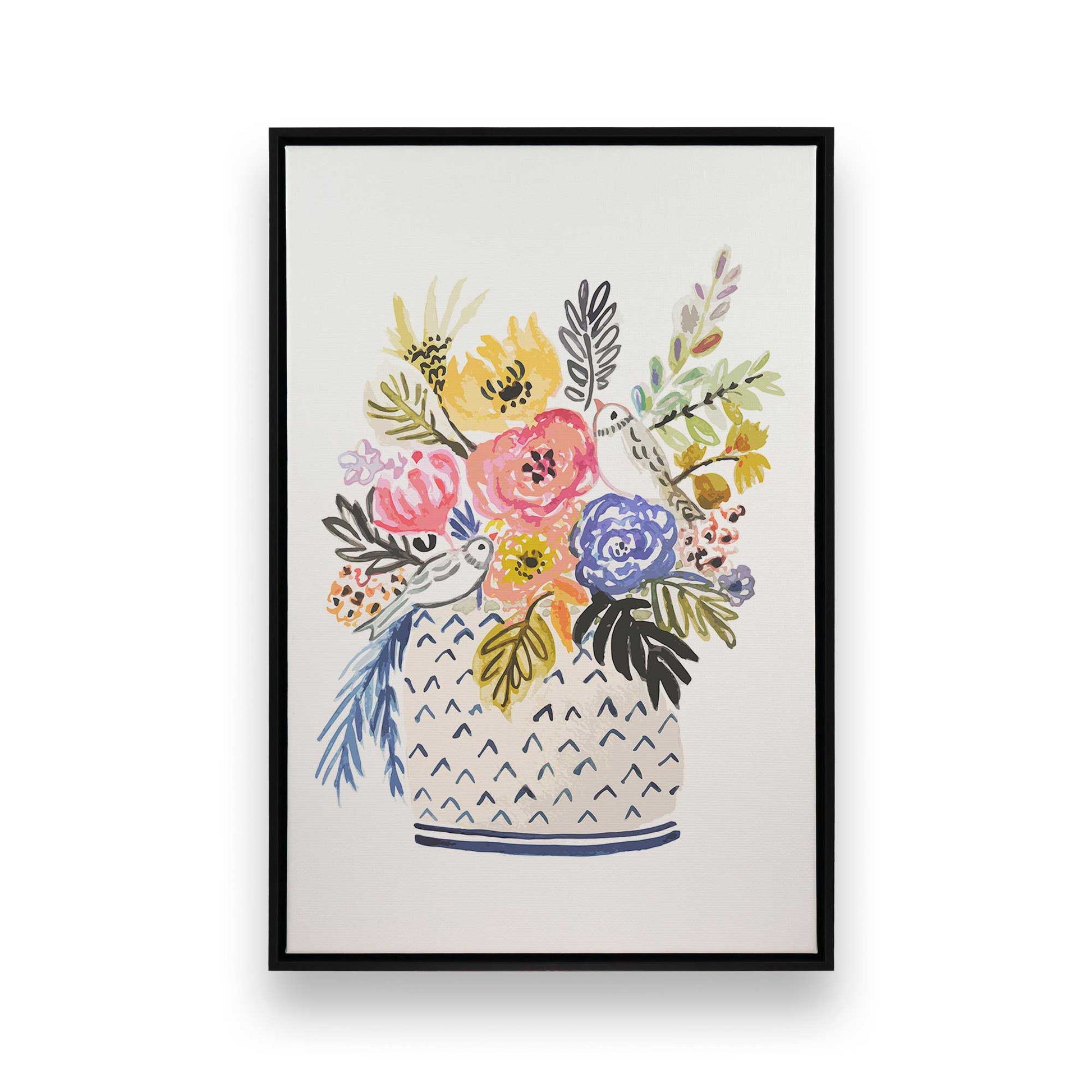 [Color:Satin Black], Picture of art in a Satin Black frame
