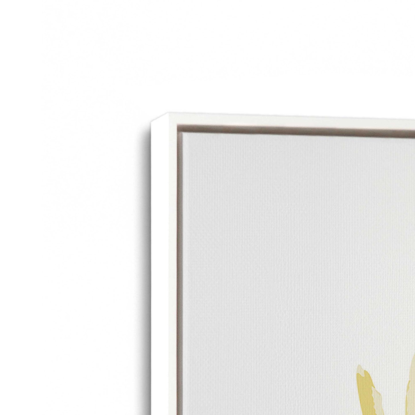 [Color:Opaque White], Picture of art in a White frame at an angle