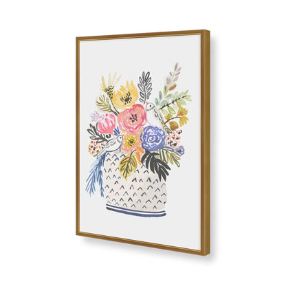 [Color:Polished Gold], Picture of art in a Polished Gold frame of the corner