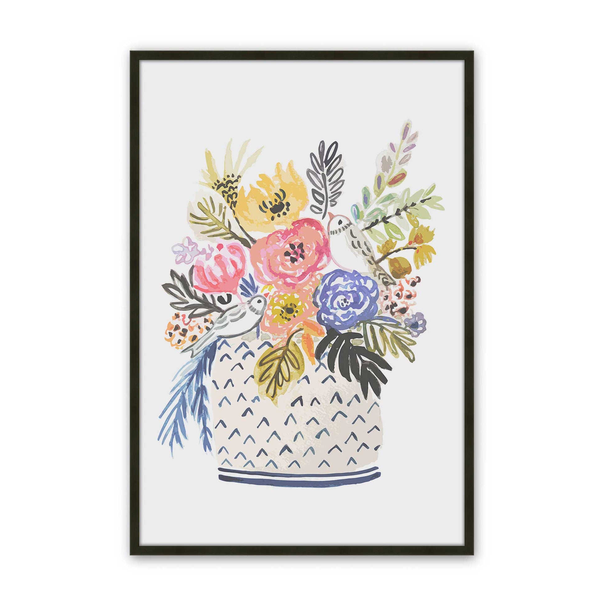 [Color:Satin Black], Picture of art in a Satin Black frame