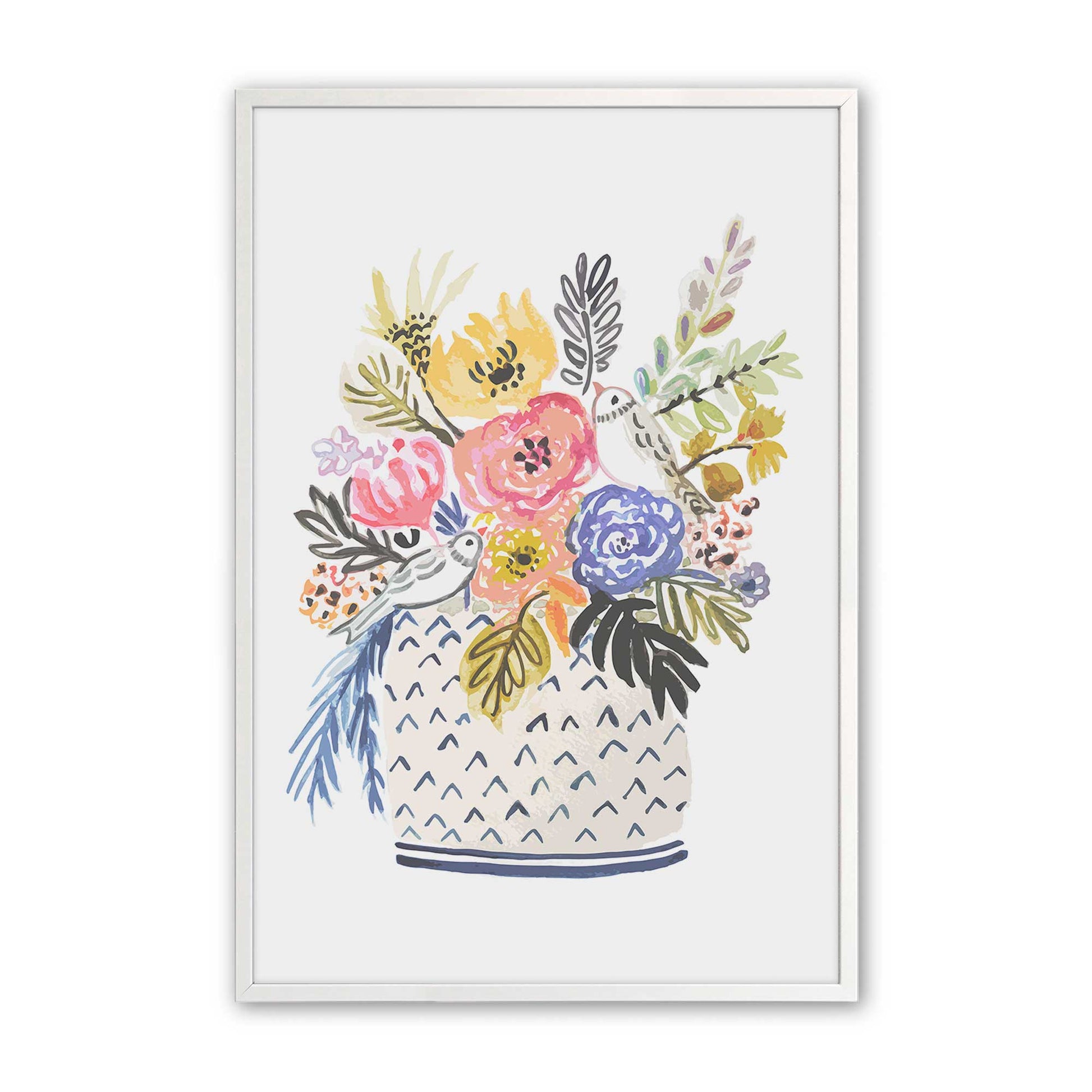 [Color:Opaque White], Picture of art in a Opaque White frame