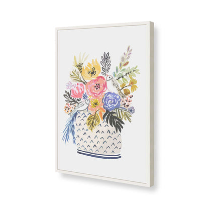 [Color:Opaque White], Picture of art in a Opaque White frame of the corner