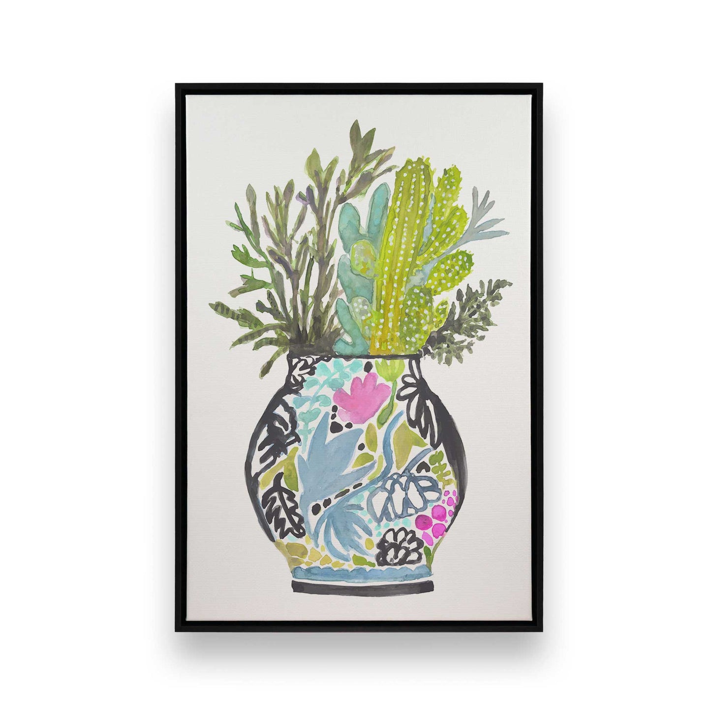 [Color:Satin Black], Picture of art in a Satin Black frame
