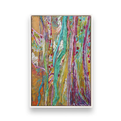[Color:Opaque White], Picture of art in a White frame