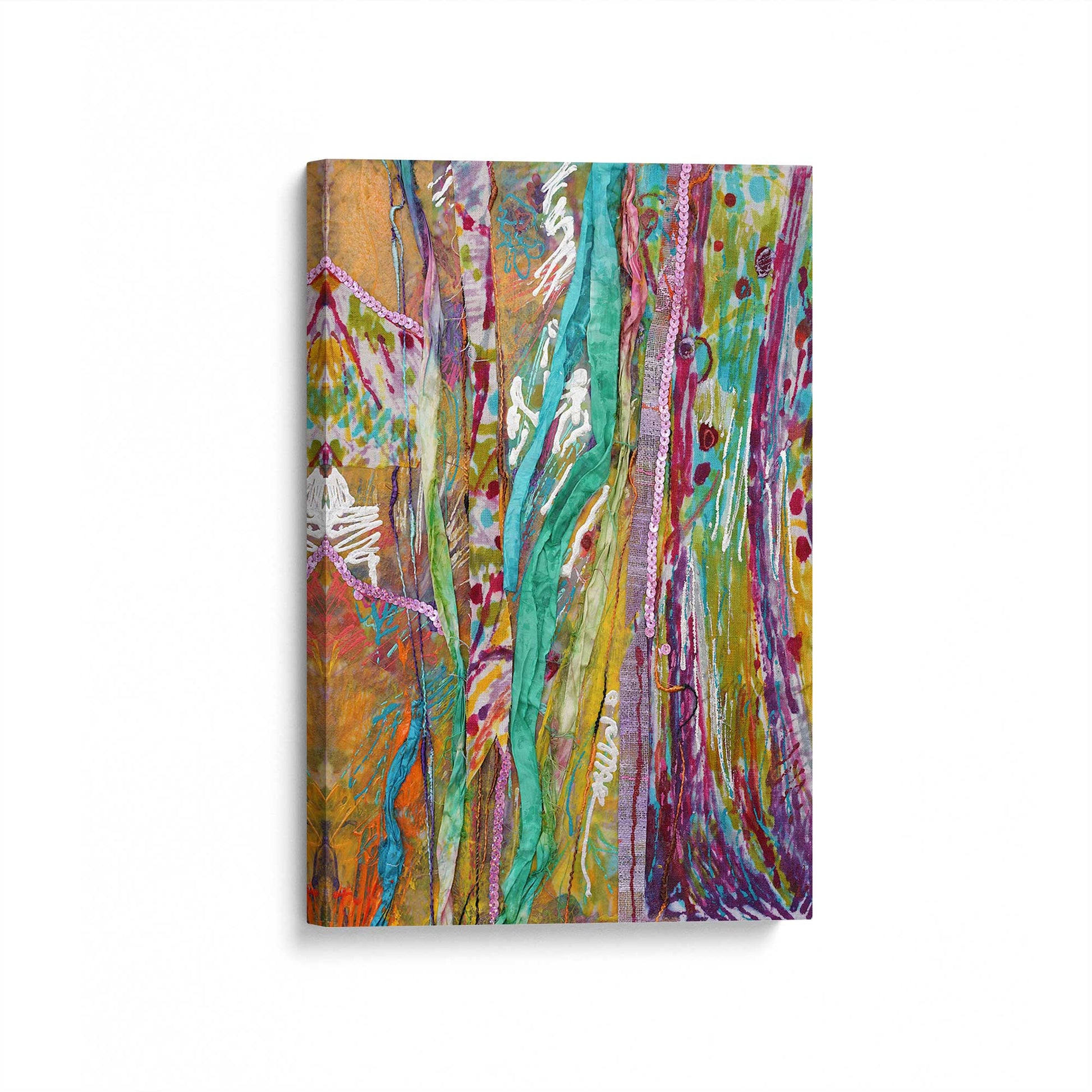 [Color:Stretched Canvas], Picture of art at an angle