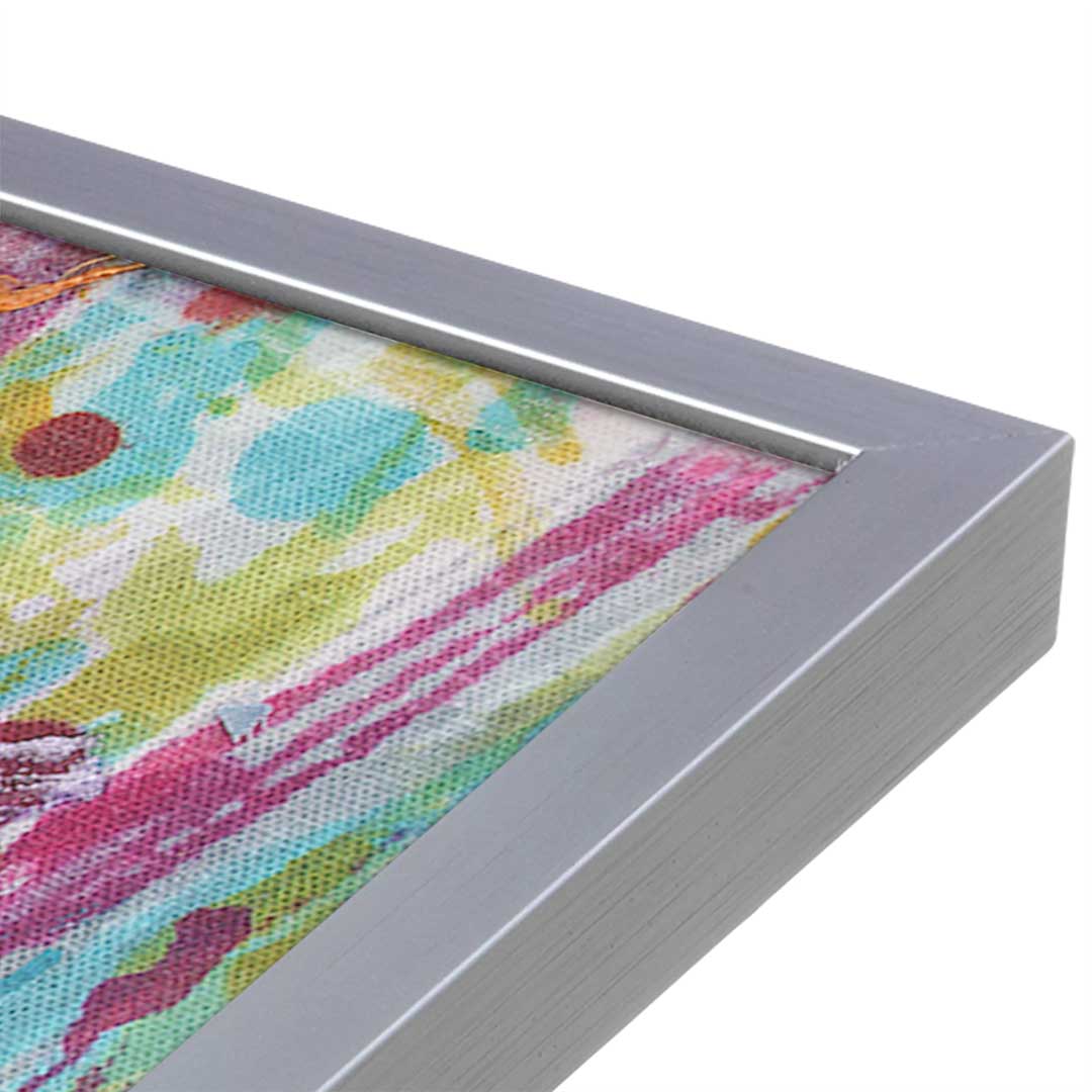 [Color:Polished Chrome], Picture of art in a Polished Chrome frame at an angle