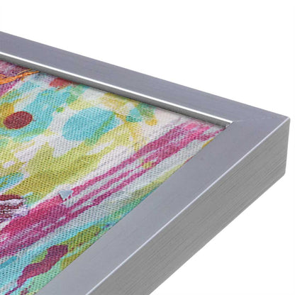 [Color:Polished Chrome], Picture of art in a Polished Chrome frame at an angle